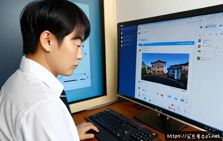 독곡동 STATUS_IMAGE_ACCESS_DENIED - Photorealistic remote support workstation in Donggok-dong, a technician reviewing a locked folder sy...