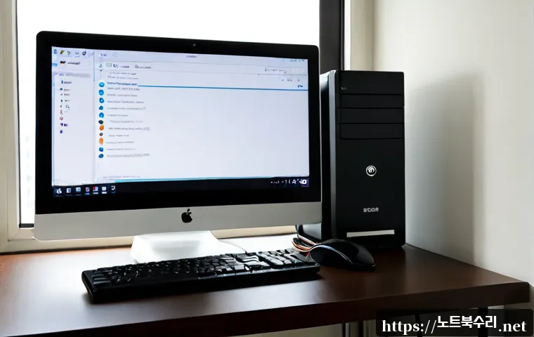 남가좌동 macosX재설치 포맷  초기화 - Photorealistic remote-support workstation in a compact Namgajwa-dong apartment, unbranded silver des...