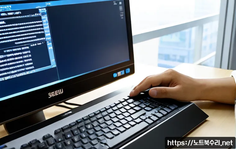 내수동 macosX재설치 포맷 초기화 - Photorealistic compact remote-support workstation in Naesu-dong, silver all-in-one desktop showing a...