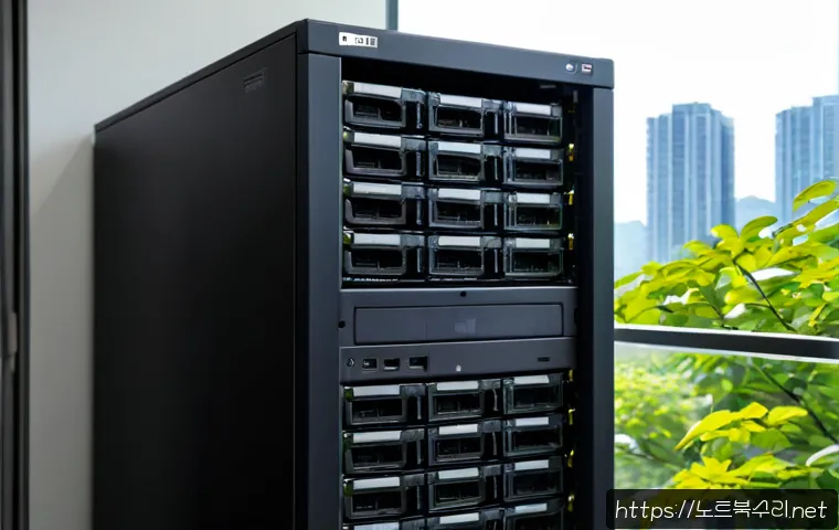 동백동 파일서버출장방문수리점 - Photorealistic on-site file server repair in a tidy Dongbaek-dong apartment office, technician resea...