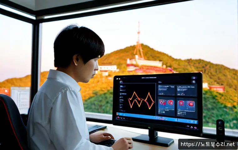 사당동 STATUS_UNSUCCESSFUL - Photorealistic remote-support workstation in a compact Sadang-dong apartment office, dual monitors s...