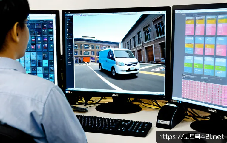 고담동 DRIVER_CAUGHT_MODIFYING_FREED_POOL - Photorealistic remote-support workstation in a compact Gothamdong office, IT technician reviewing a ...