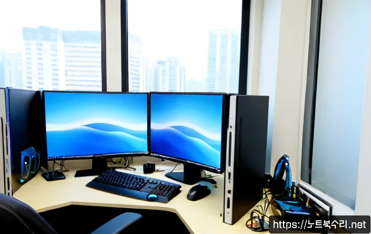 간석동 CRITICAL_PROCESS_DIED - Photorealistic IT technician at a compact Ganseok-dong office workstation, diagnosing a desktop comp...