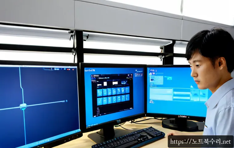 반월동 DRIVER_IRQL_NOT_LESS_OR_EQUAL - Photorealistic remote-support workstation in Banwol-dong, an industrial design technician studying a...
