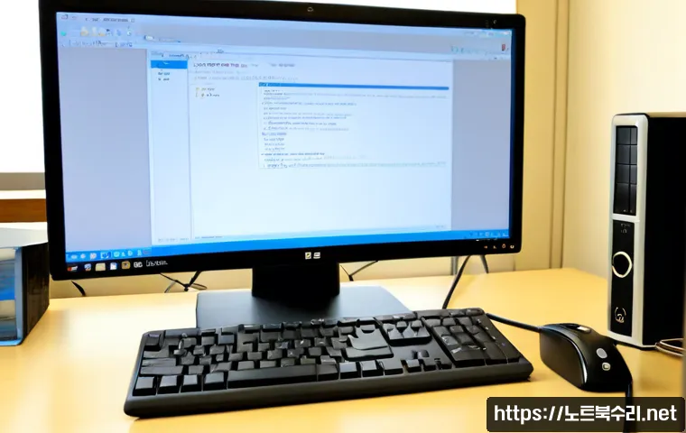 구수동 linux재설치 포맷 초기화 - Photorealistic IT workstation in a compact Gusudong apartment office, desktop monitor showing a clea...