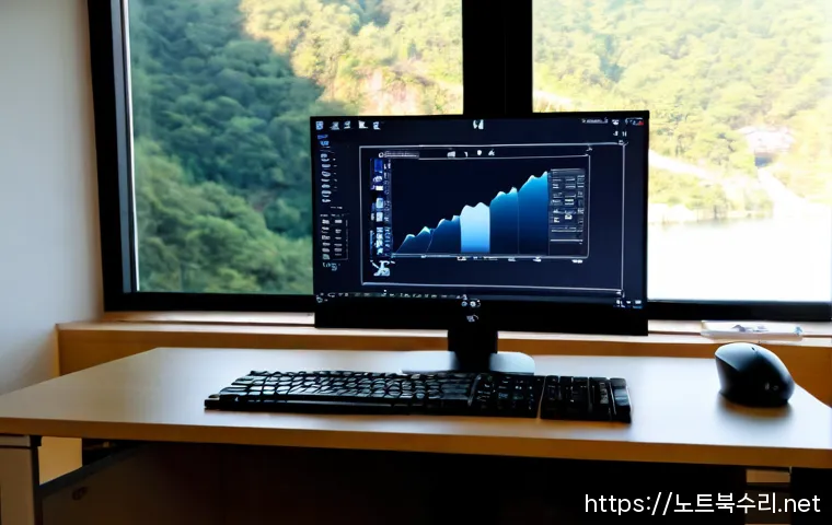 동빙고동 STATUS_FLOAT_INVALID_OPERATION - Photorealistic software support workstation in a quiet riverside Seoul apartment, ultrawide monitor ...