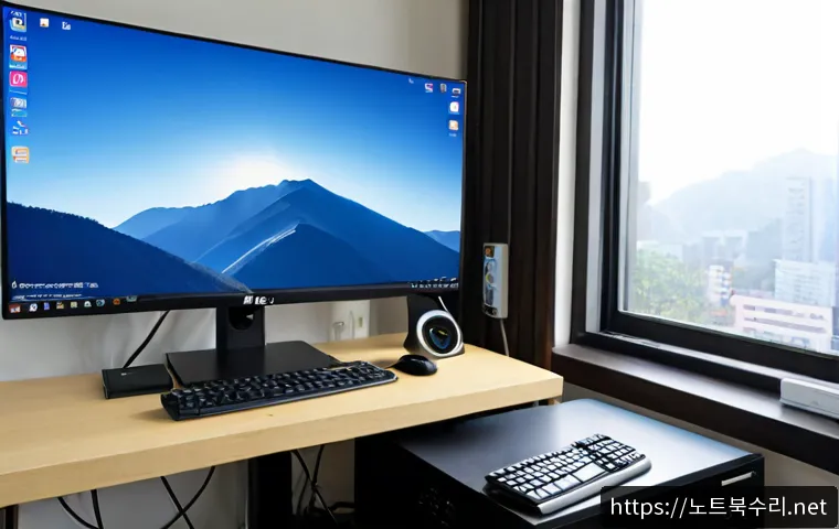궁동 윈도우10 windows10 재설치 포맷 초기화 - Photorealistic remote-support workstation, a technician guiding a Windows 10 reset on a clean deskto...