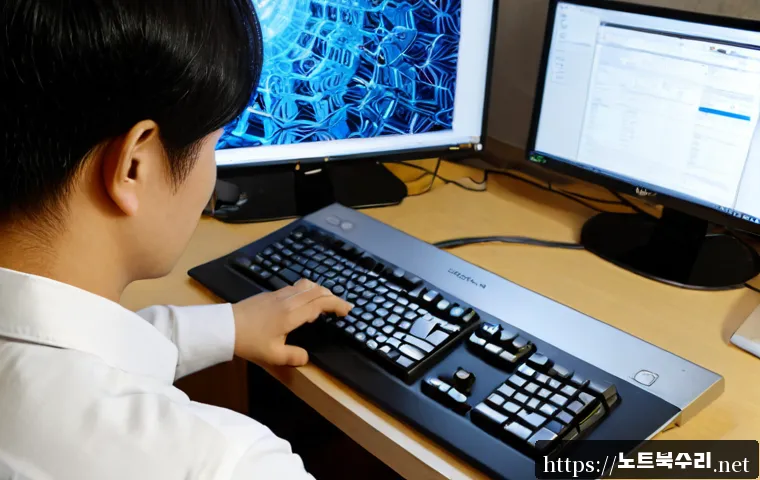 동원동 STATUS_KERNEL_BLOCKED - Photorealistic remote IT support workstation in a compact Dongwon-dong apartment office, desktop mon...