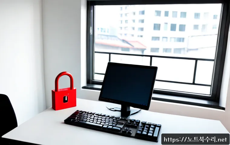 사근동 STATUS_MODULE_ACCESS_DENIED - Photorealistic product-design workstation in a compact Seoul studio, dual monitors showing a blank 3...