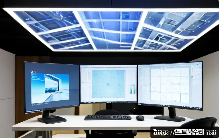 장남면 STATUS_FLOAT_OVERFLOW - Photorealistic product design workstation in a quiet semi-rural Korean office, designer reviewing a ...