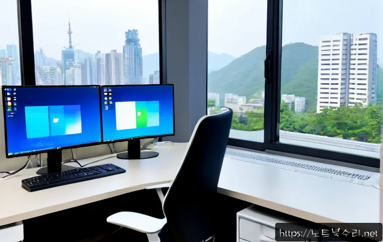 진리동 DRIVER_CAUSED_SYSTEM_CRASH - Photorealistic IT support workstation in a compact modern office, a desktop monitor showing a non-re...