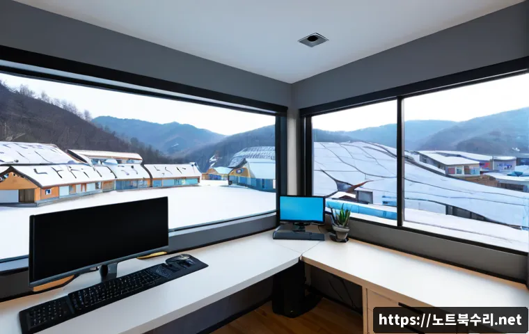 죽전동 STATUS_EXECUTION_TIMEOUT - Photorealistic remote-support technician at a dual-monitor workstation in a modern apartment office,...