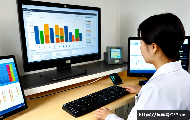율현동 USER_MODE_HEALTH_MONITOR - Photorealistic remote health-monitoring workstation in a bright apartment near a quiet urban rail co...