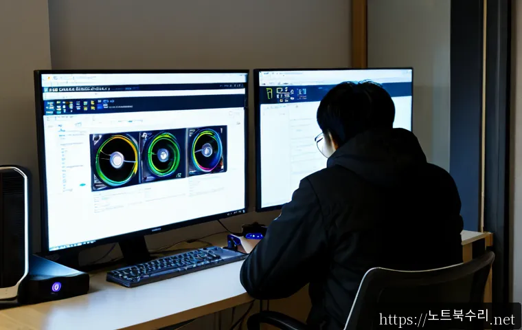 동두천 STATUS_KERNEL_BOOT_DRIVE_ERROR - Photorealistic IT support workstation in Dongducheon, dual monitors showing a dark boot recovery scr...