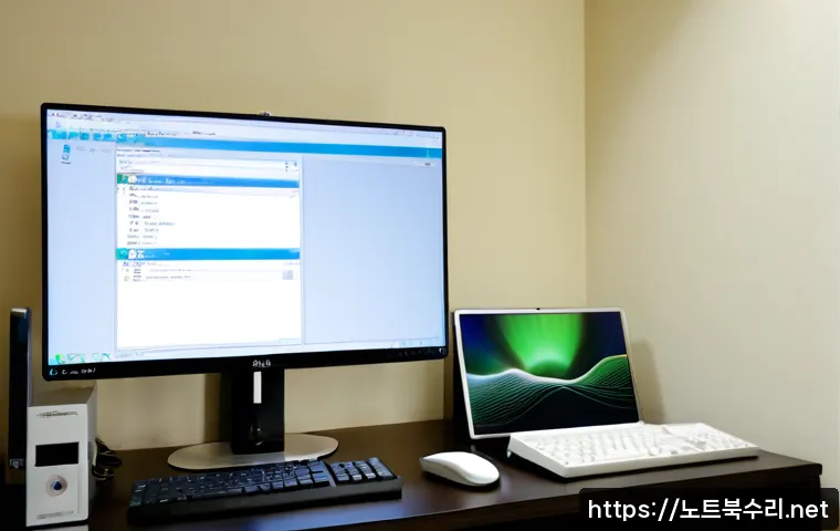 교산동 맥윈도우 부트캠프_bootcamp 재설치 포맷 초기화 - Photorealistic remote-support workstation in a quiet residential apartment near Gyosan-dong, silver ...