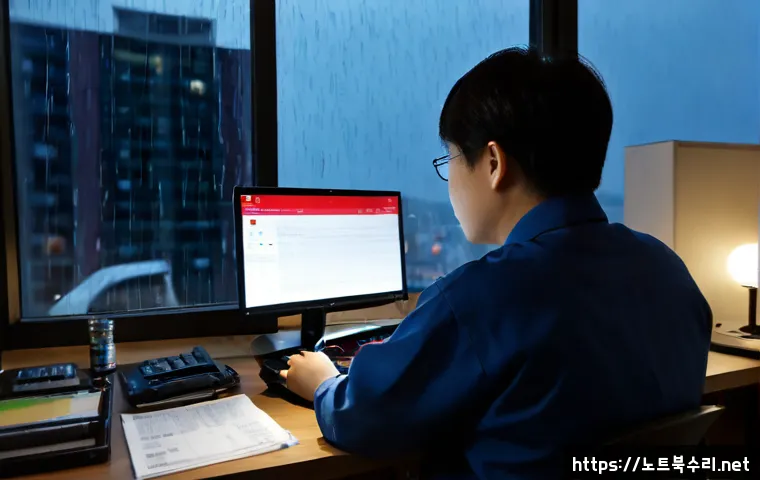 상지석동 STATUS_FILE_READ_FAILURE - Photorealistic remote support workstation in Sangji Seokdong, Korean residential apartment visible s...