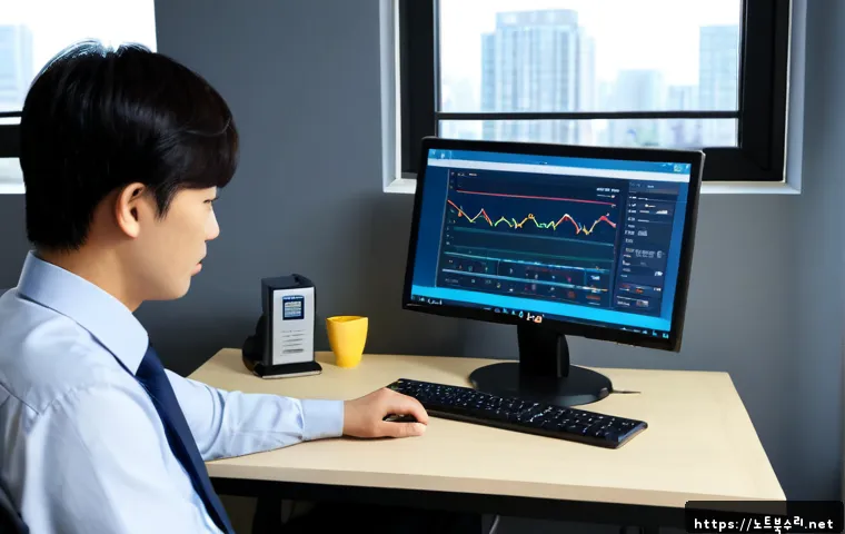 성복동 STATUS_DEVICE_OFFLINE - Photorealistic IT support workstation in a modern Seongbok-dong apartment home office, desktop monit...