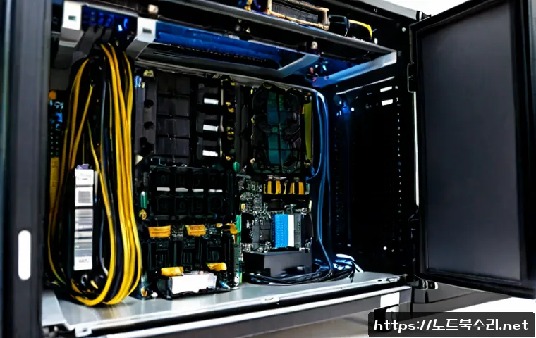 중원구 파워조립 및 교체수리 - Photorealistic desktop PC power supply replacement at a compact Jungwon-gu repair workstation, techn...