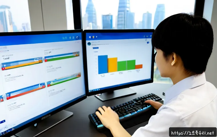 왕징면 STATUS_KERNEL_MODULE_NOT_FOUND - Photorealistic remote-support workstation in a contemporary Wangjing-inspired office, dual monitors ...