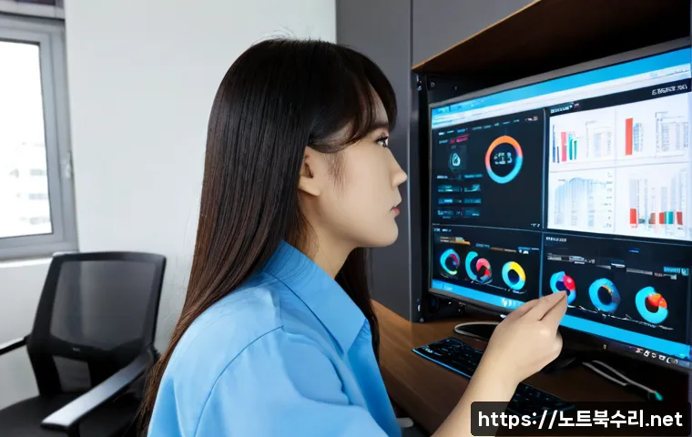 삼숭동 FAT_FILE_SYSTEM - Photorealistic IT support workstation in a modern Samsong-dong apartment office, technician reviewin...