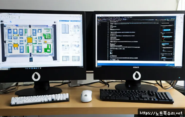 초지동 부팅안됨 - Photorealistic desktop computer repair workstation in a quiet Choji-dong office, monitor showing a b...