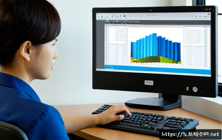 행촌동 STATUS_STACK_UNDERFLOW - Photorealistic IT support workstation in a compact hillside neighborhood office, dual monitors showi...