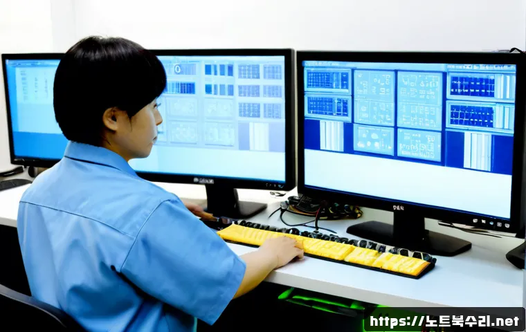 상대원동 STATUS_KERNEL_CONFIGURATION_ERROR - Photorealistic electronics workstation in a compact industrial office near a Korean manufacturing di...
