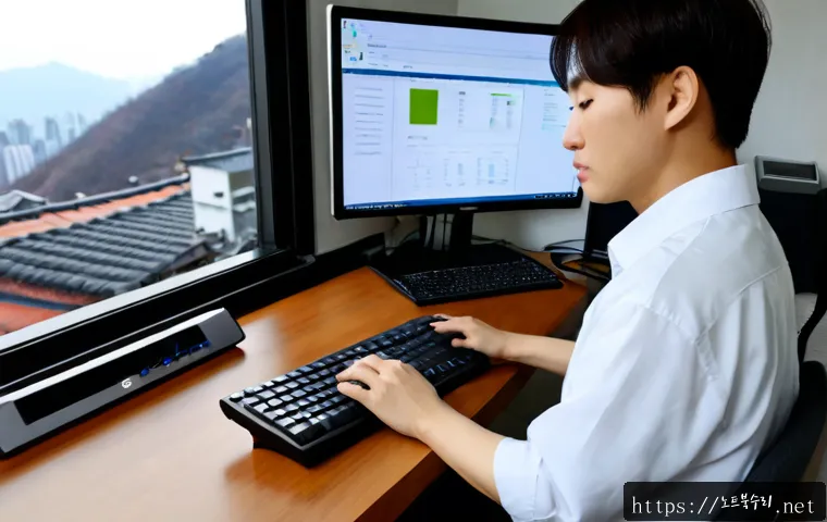 행촌동 SESSION_HAS_NO_PAGEFILE - Photorealistic remote-support workstation in a compact hillside apartment in Haengchon-dong, dual mo...
