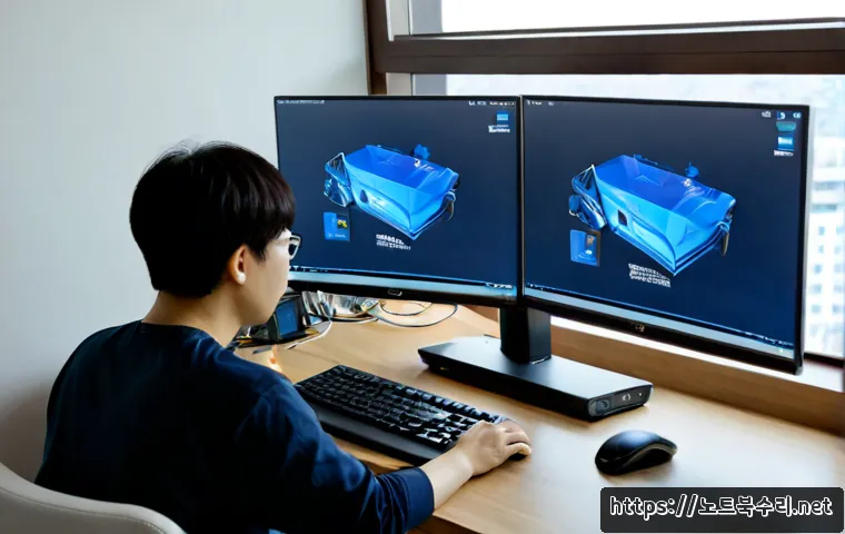 예장동 STATUS_KERNEL_DATA_CORRUPTION - Photorealistic remote-support workstation in a compact hillside apartment near a quiet central Seoul...