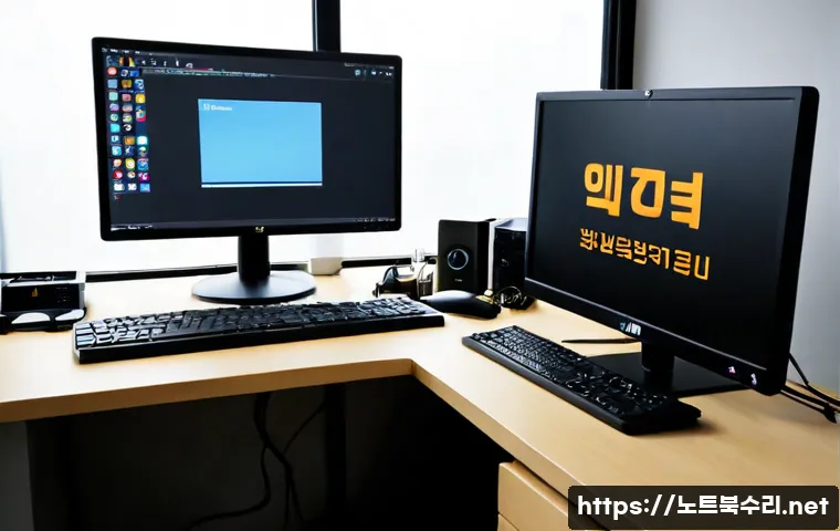 소요동 STATUS_KERNEL_BOOT_DRIVE_ERROR - Photorealistic IT support workstation in a compact Dongducheon apartment office, desktop tower opene...