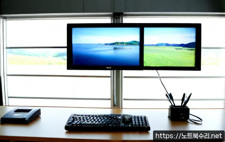 효제동 STATUS_FLOAT_OVERFLOW - Photorealistic technical support workstation in a compact Hyoje-dong studio office, dual widescreen ...