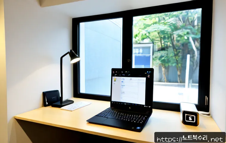 혜화동 STATUS_INVALID_SESSION - Photorealistic remote-support workstation in a compact Hyehwa-dong studio office, product design sof...