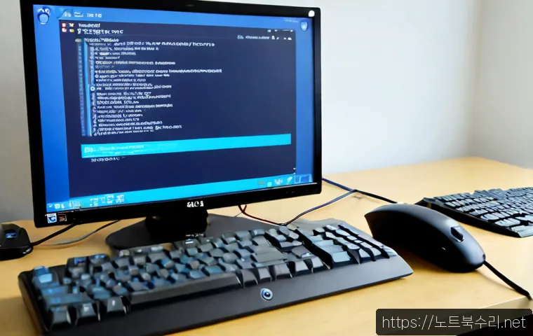 고촌읍 STATUS_KERNEL_BOOT_DRIVE_ERROR - Photorealistic remote IT support workstation in a quiet Gochon-eup apartment office, desktop monitor...
