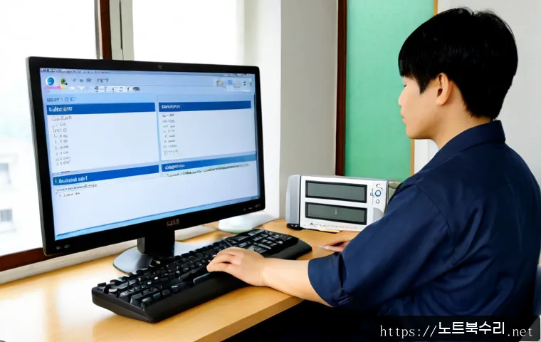토당동 STATUS_INVALID_PARAMETER - Photorealistic remote-support workstation in a quiet Korean residential district, desktop monitor sh...