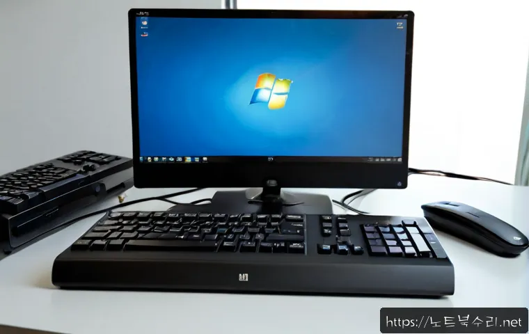 금릉동 부트캠프설치 - Photorealistic remote-support workstation in a quiet Geumneung-dong apartment study, sleek all-in-on...
