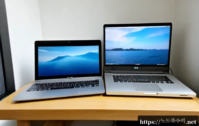 달안동 맥윈도우 부트캠프_bootcamp 재설치 포맷 초기화 - Photorealistic remote support workstation in a quiet Dalan-dong apartment, a Mac laptop and Windows ...