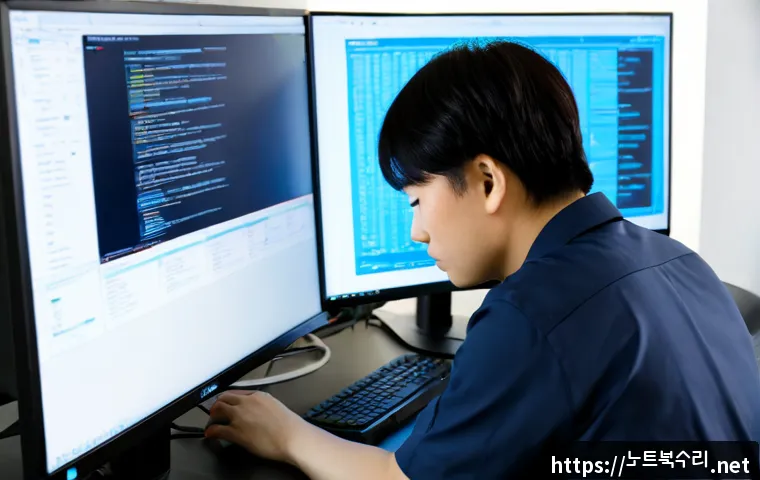 천천동 DRIVER_VERIFIER_DETECTED_VIOLATION - Photorealistic IT technician diagnosing a desktop computer crash at a clean modern workstation, dual...