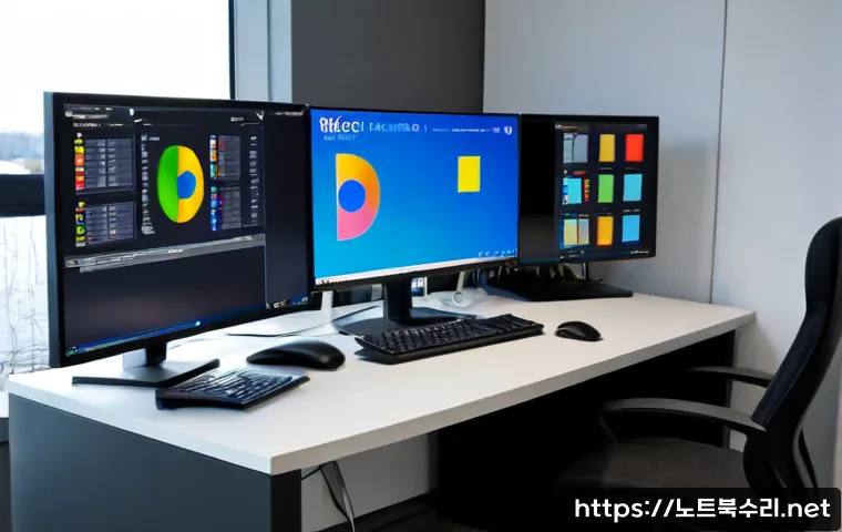 자양동 STATUS_INVALID_DEVICE_REQUEST - Photorealistic IT support workstation in a compact apartment office near a riverside residential dis...