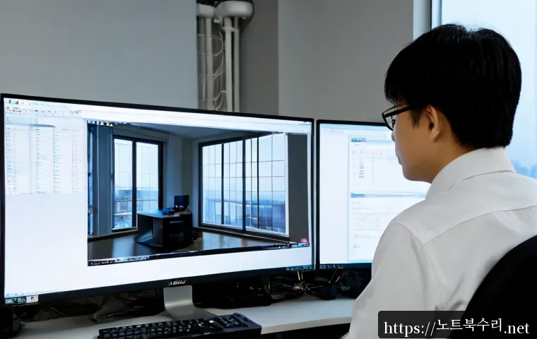 낙성대동 부팅안됨 - Photorealistic IT support scene in a compact Nakseongdae-dong apartment office, desktop workstation ...