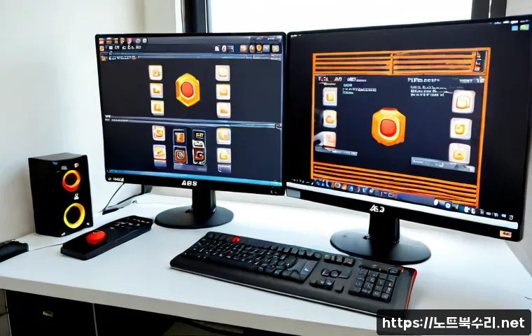 서천동 DEVICE_DRIVER_MISMATCH - Photorealistic remote-support workstation in a quiet Seocheon-dong apartment office, dual monitors s...