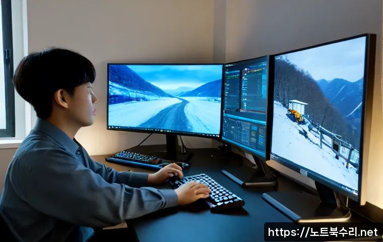 막계동 STATUS_KERNEL_THREAD_TIMEOUT - Photorealistic premium workstation in a quiet Makgye-dong apartment office, industrial design profes...