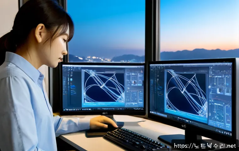 광정동 STATUS_MEMORY_ACCESS_DENIED - Photorealistic remote-support workstation in a compact Gwangjeong-dong apartment office, dual monito...