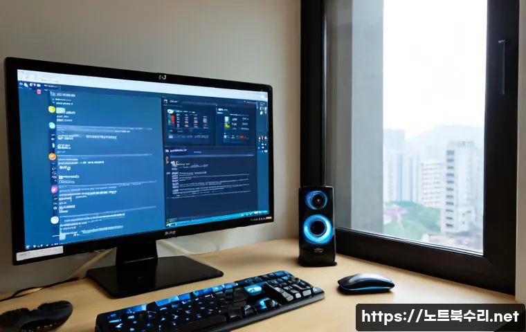 분당구 프리도스 윈도우설치 - Photorealistic home office in Bundang-gu, a desktop workstation being prepared with a clean operatin...