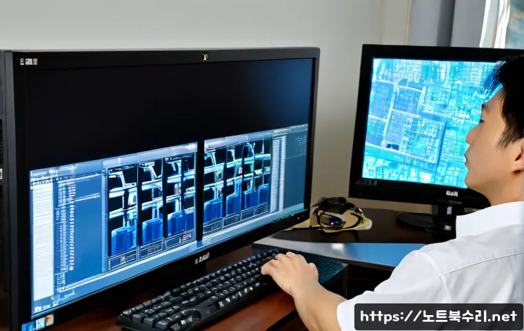 고촌읍 STATUS_KERNEL_MODULE_CORRUPTION - Photorealistic remote IT support workstation in a quiet suburban apartment near Gochon-eup, dual mon...