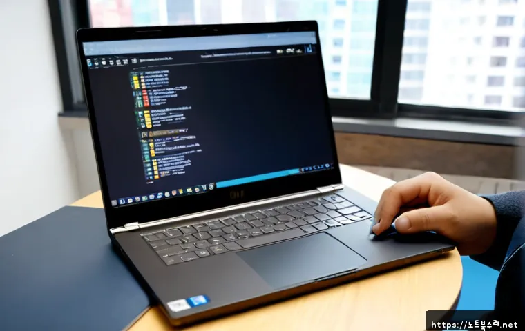 덕양구 노트북 laptop 출장방문수리점 - Photorealistic onsite laptop repair in a bright apartment workspace in Deogyang-gu, technician caref...