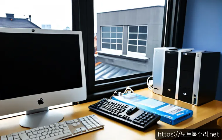 도렴동 해킨토시 재설치 포맷 초기화 - Photorealistic remote-support workstation, an all-in-one desktop computer showing a clean generic op...