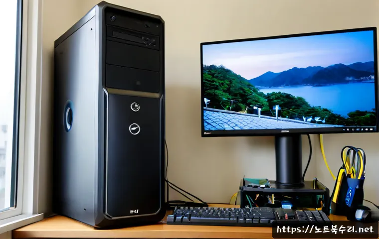 동두천 STATUS_INVALID_DEVICE_REQUEST - Photorealistic IT support workstation in Dongducheon, dual monitors showing a clean unbranded 3D CAD...