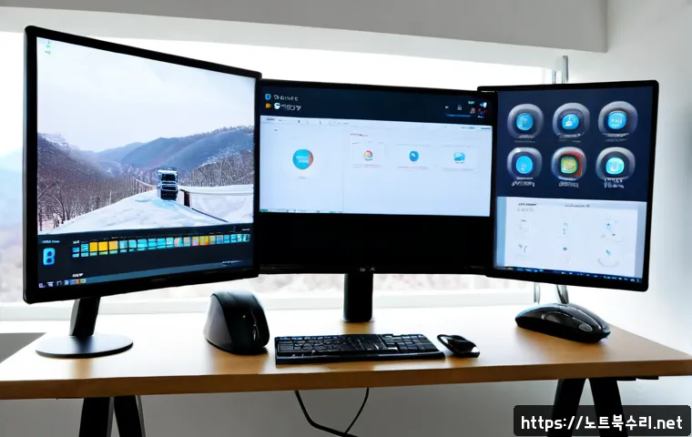 정발산동 STATUS_EXECUTION_TIMEOUT - Photorealistic remote-support workstation in a compact Jangbal-dong apartment office, ultrawide moni...