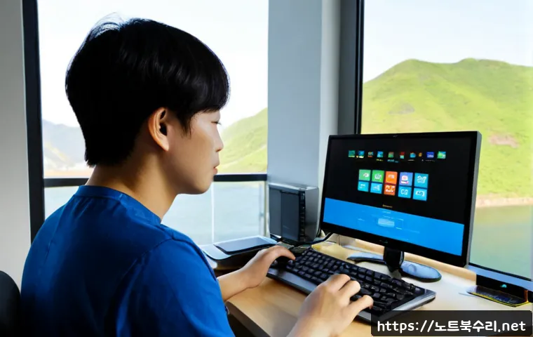 와부읍 STATUS_KERNEL_APC_PENDING - Photorealistic remote-support workstation in a modern riverside apartment near low green hills, IT t...
