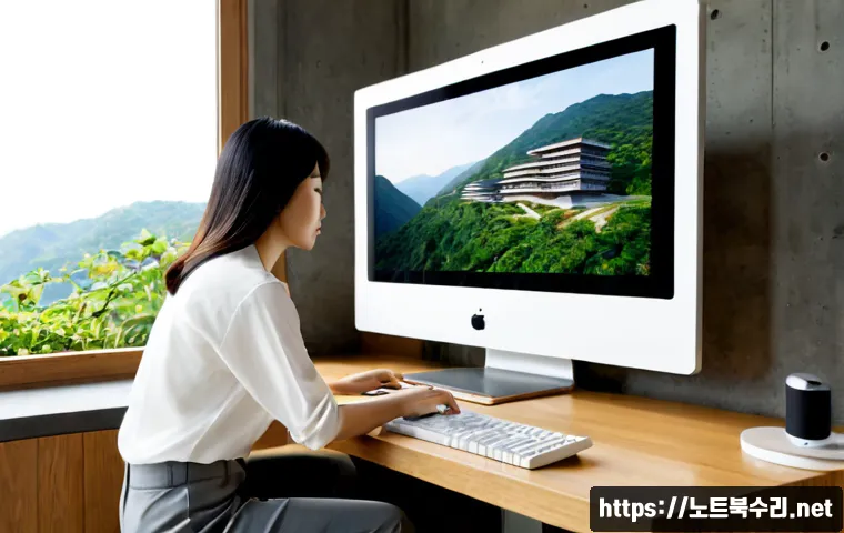 한남동 STATUS_DEVICE_OFFLINE - Photorealistic product-design workstation in a refined hillside studio, an architect studying a mute...